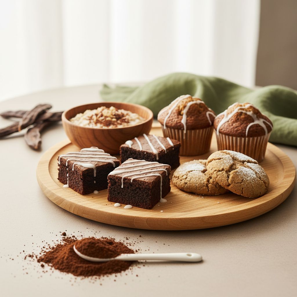 Healthy Carob Baking - Cookies, Muffins, Brownies, Laddoos